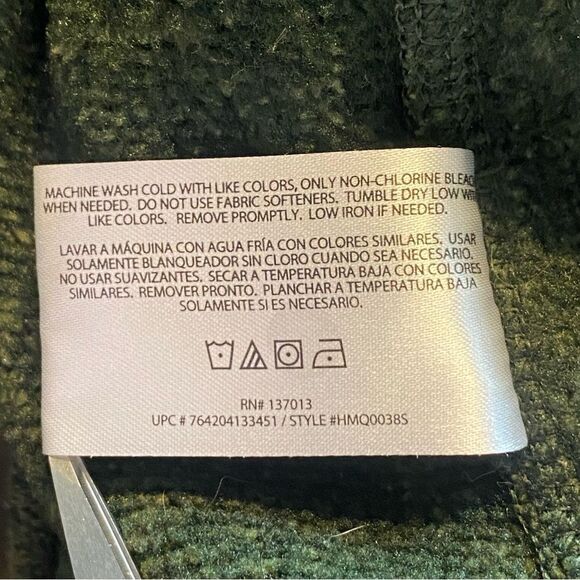 Woolrich Green 1/4 Zip Fleece Pullover Size Large - Picture 5 of 11